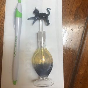 Black Cat Perfume decanter- cat on applicator